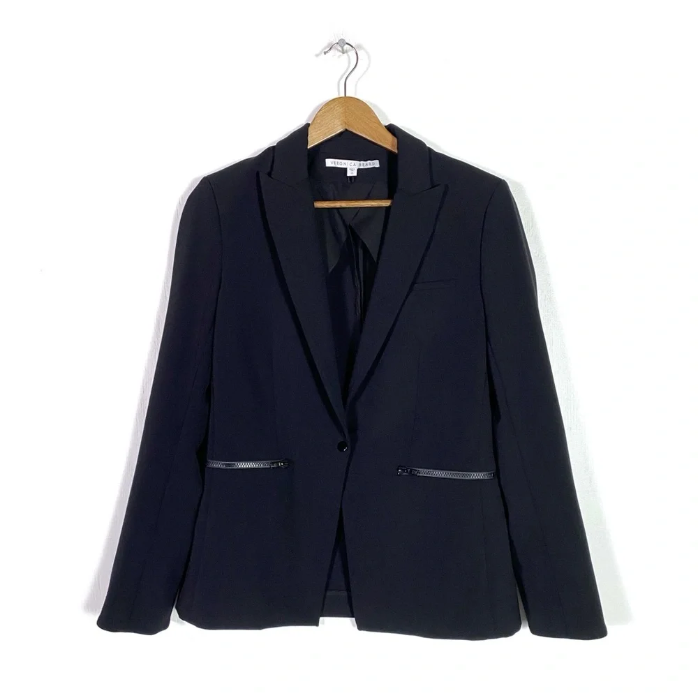 Veronica Beard Iconic Scuba Dickey Jacket Black - Picture 3 of 7